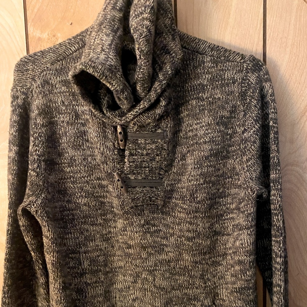 Green contrast Mens Hoodie